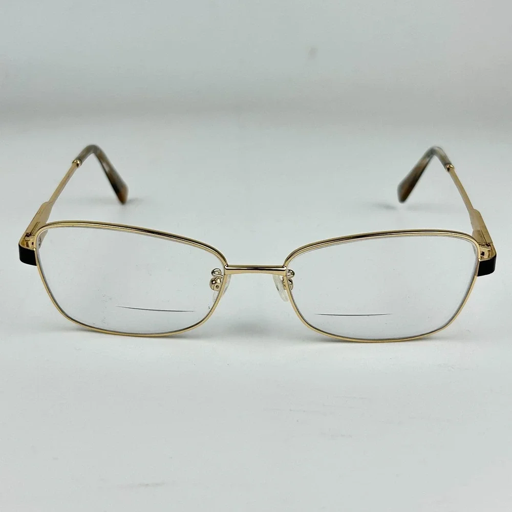 Nine West NW1102X717 Unisex Eyeglasses Frame Gold Metal Full Rim 57-17-140 mm‎